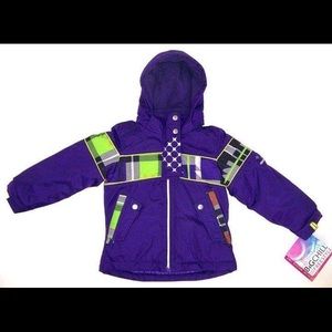 Big Chill Girls Fleece Lined Hooded Winter Jacket